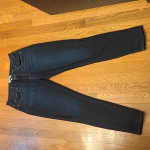 PAIGE DENIM SIZE 29 VERDUGO ANKLE DARK WASH WHISKERED